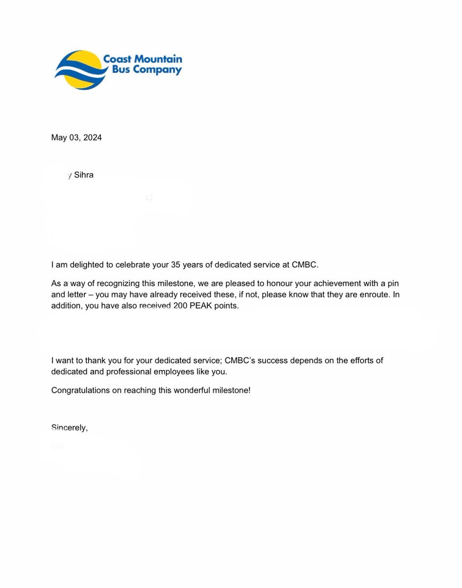 Please join us in congratulating our Father on 35 years of service with @TransLink An amazing milestone for the hardest working man we know & the man that continues to inspire us to keep chasing our greatness. Love you, Dad & congratulations! Vancouver is lucky to have you 🙏🏽