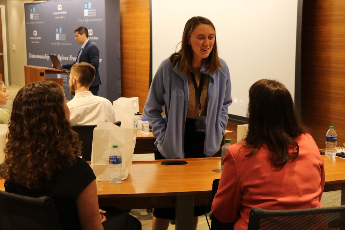 @IrfSecretariat President, @nadinemaenza was a featured speaker at @RFInstitute’s Statesmanship & Religious Freedom Seminar, aimed at “equipping the next generation of religious freedom champions.” religiousfreedominstitute.org/equipping-the-…