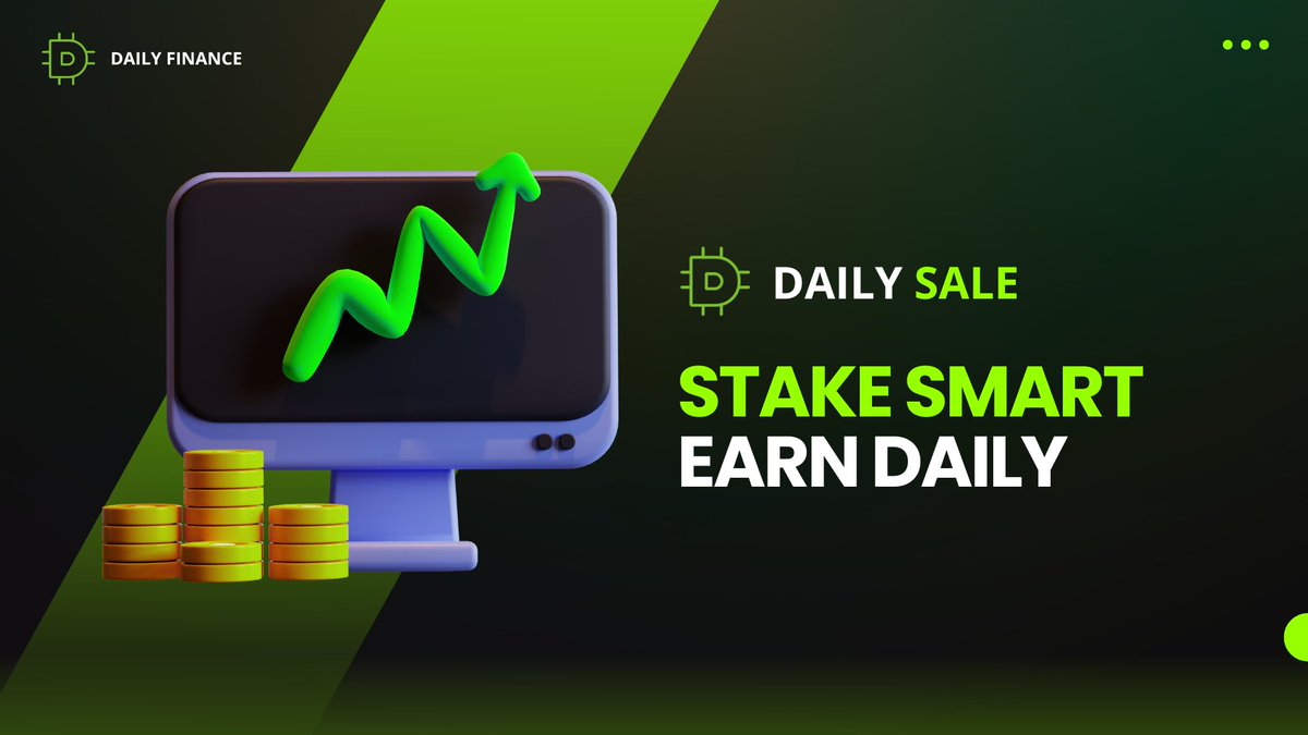 🌟 Earn 1% daily returns by staking with #DailyFinance! Despite the 50% reduction in seed staking points, you're still coming out ahead! 🚀

Start staking today: dailysale.io/stake