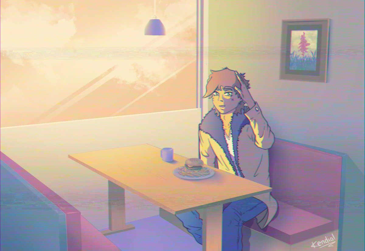 So proud of this piece 😊 especially the burger 🌟

I give you Retro Anime Noa!