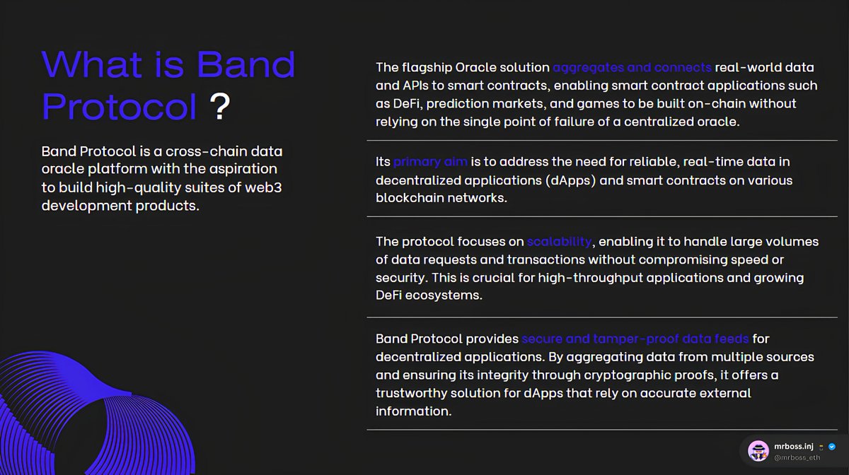 What is Band Protocol ❔

Band Protocol is a decentralized data oracle Platform that aggregates real-world data and connects it to smart contracts on blockchains like Ethereum & Cosmos ensuring that all dApps can operate with reliable, secure, and efficient data.

👾/2