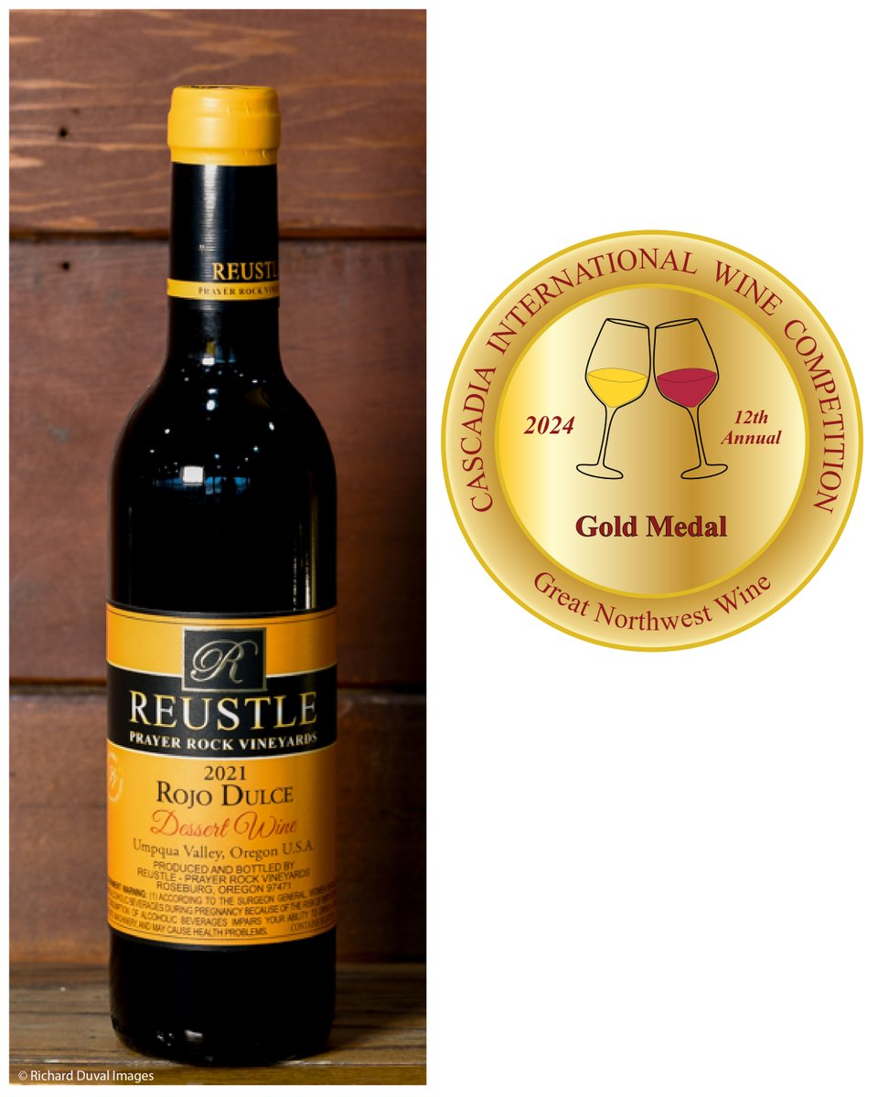 GOLD MEDAL!

@ReustleVineyard 2021 Rojo Dulce Dessert Wine, Umpqua Valley

#cascadiawinecompetition
#oregonwine