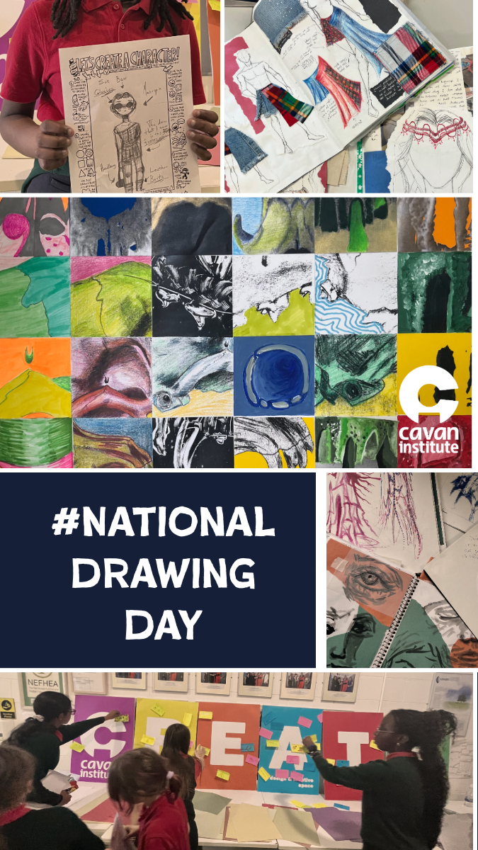 Join us tomorrow, Saturday 18 May, at Creative Collectives Exhibition 2024 for #NationalDrawingDay in Cavan Institute, 11-4pm. There’s plenty of lovely drawings & notebooks to view. We’re delighted to be part of Cavan Arts Festival! @CavanArtsFest