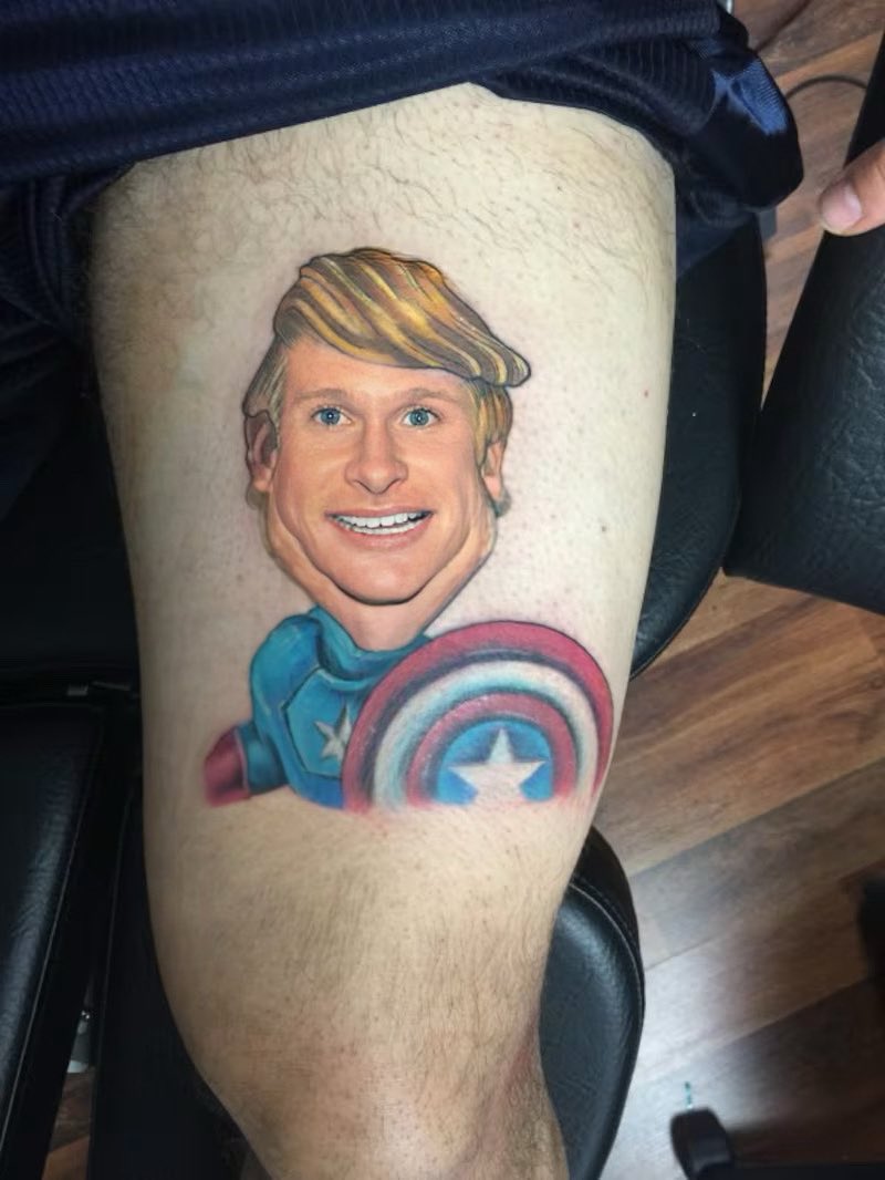 When someone questions my straightriotism, I flash my President Trump Captain America tattoo, and they smile and nod with respect and a wink.