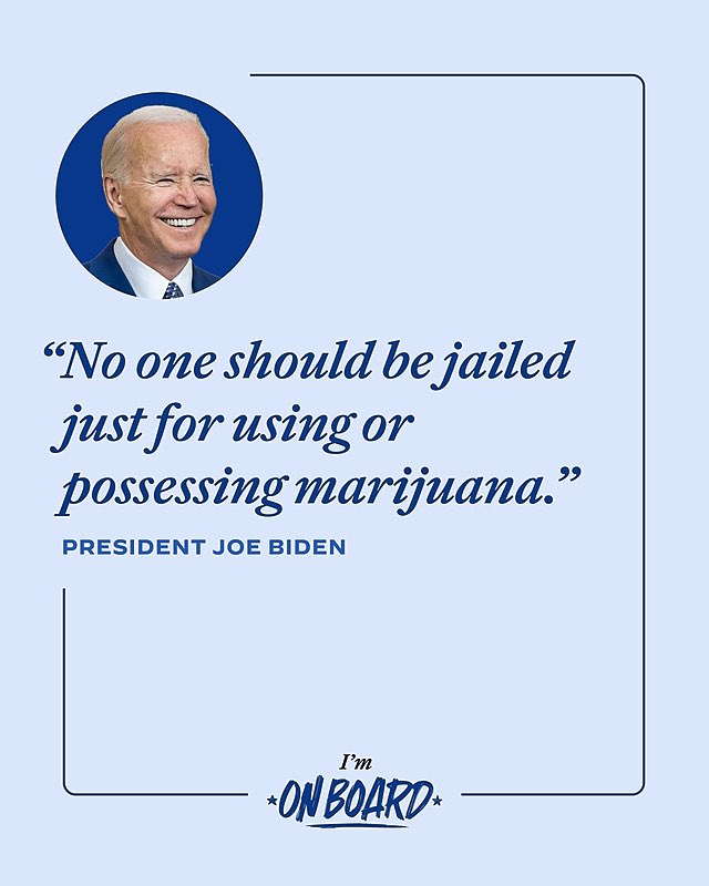 President Biden’s cabinet is expunging thousands of convictions for mere possession. #LegalizeIt  #VoteBlueForSoManyReasons #BidenHarris2024 #wtpGOTV24