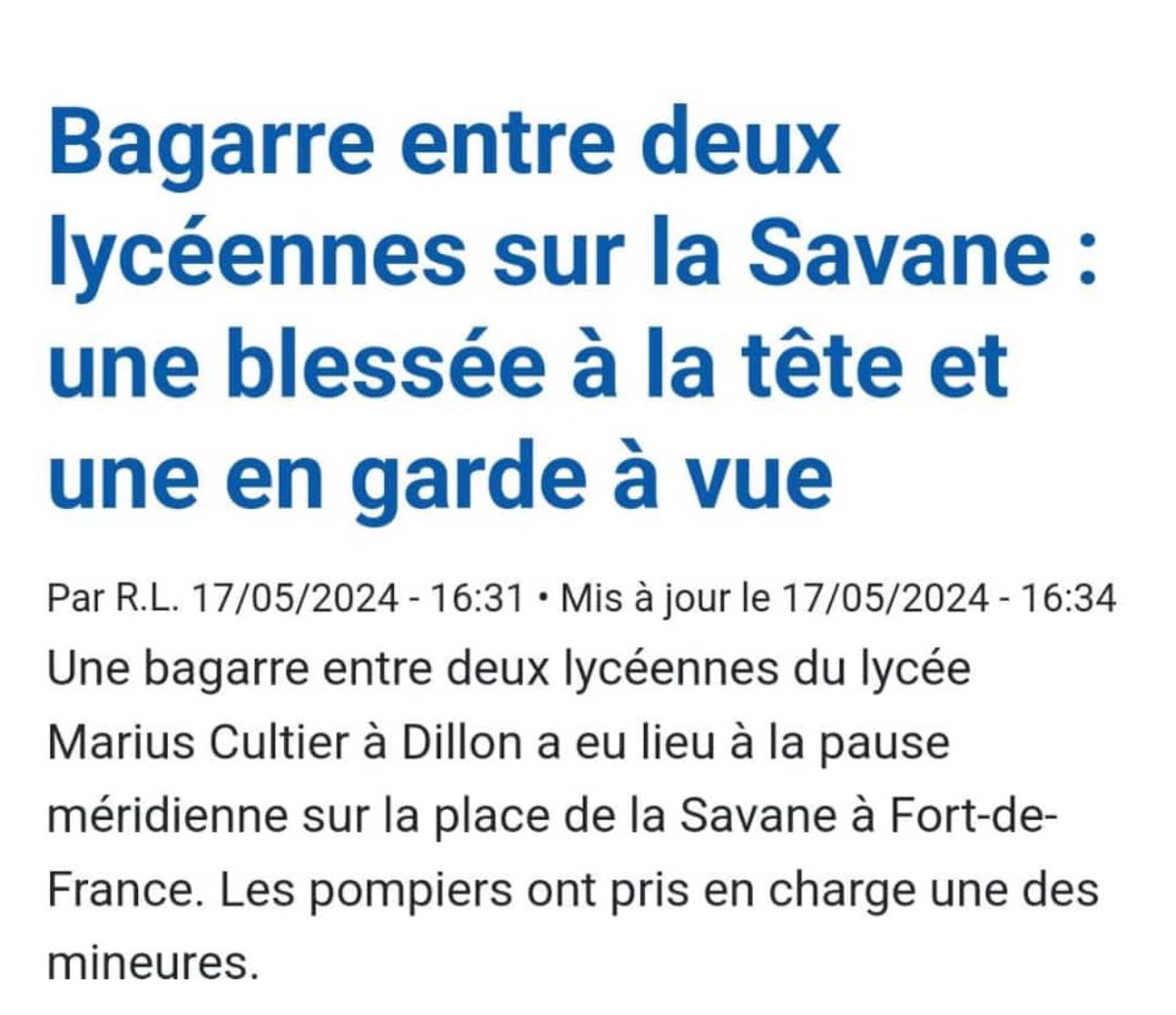 À titre personnel, je condamne également les #adolescents présents qui ont filmé, poussé et alimenté la #bagarre. 🙌🙏🏼
Sans spectateurs, pas d'acteurs !! ✨
#StopViolence #lycée #sanctions #justice #éducation