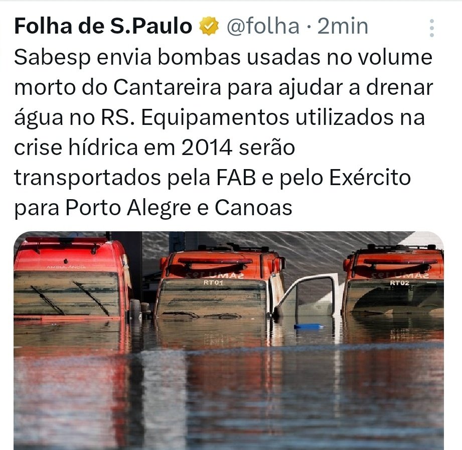 Se a Sabesp estivesse privatizada iria mandar bombas ou alugar?