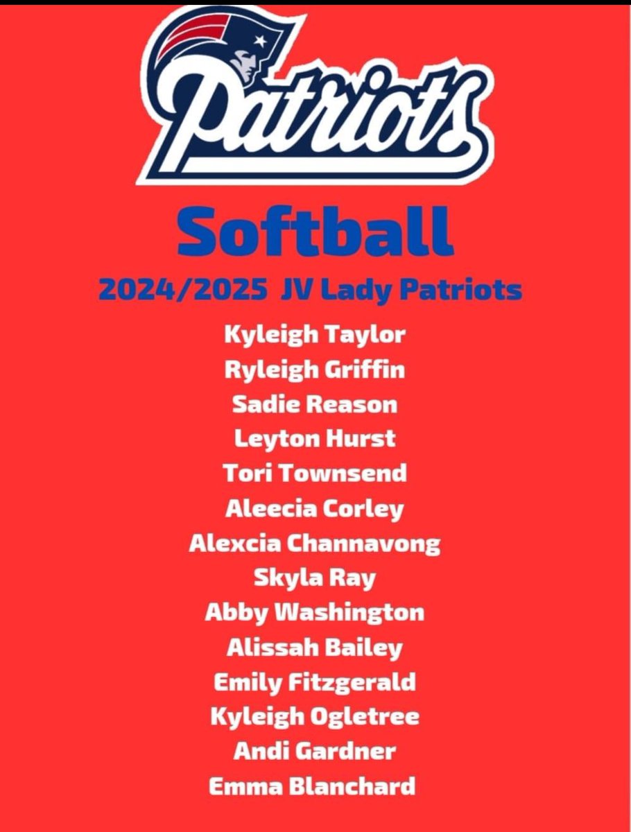 PCHS Softball (@pchsfastpitch) on Twitter photo Congratulations to the 2024-2025 Paulding County Patriot Softball Team!! Looking forward to a big year with big opportunities!! <a href="/TheCoachesBoxGA/">Coaches Box Georgia</a> <a href="/PCPatriotsports/">PCHS Patriots</a> Congratulations to the 2024-2025 Paulding County Patriot Softball Team!! Looking forward to a big year with big opportunities!! <a href="/TheCoachesBoxGA/">Coaches Box Georgia</a> <a href="/PCPatriotsports/">PCHS Patriots</a>
