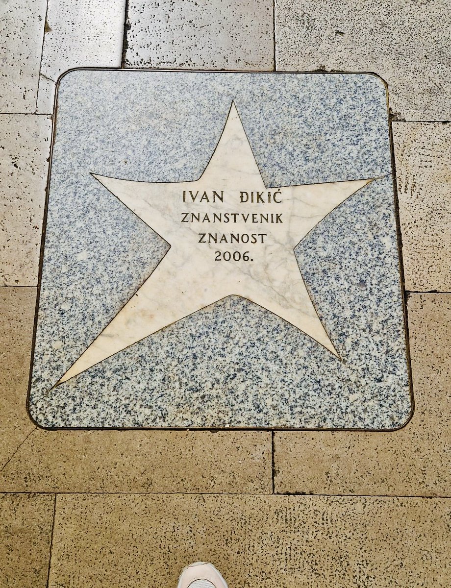 Got so many messages from #Croatia today 🙄
more info on linkedin.com/feed/update/ur… 

One was very original - it was sent from #Opatija with the picture from the #CroatianWalkofFame showing the star I got in 2006 for #science. 
Looks still well maintained 😊🫶