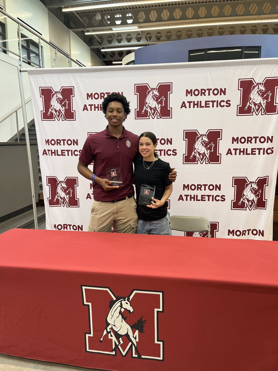 Maddie Geyer (@madgeyer) on Twitter photo Congrats to our
🌟 ATHLETES OF THE YEAR 🌟
🏈 Tyler Nichols
⚽️ Carisma Rosales
Their awards range from all conference, setting school records, and heading to D1 Universities. We are very proud and excited for your future!
<a href="/Morton201/">Morton 201</a> <a href="/MortonAthletics/">Morton Athletics</a> #MortonPride Congrats to our
🌟 ATHLETES OF THE YEAR 🌟
🏈 Tyler Nichols
⚽️ Carisma Rosales
Their awards range from all conference, setting school records, and heading to D1 Universities. We are very proud and excited for your future!
<a href="/Morton201/">Morton 201</a> <a href="/MortonAthletics/">Morton Athletics</a> #MortonPride