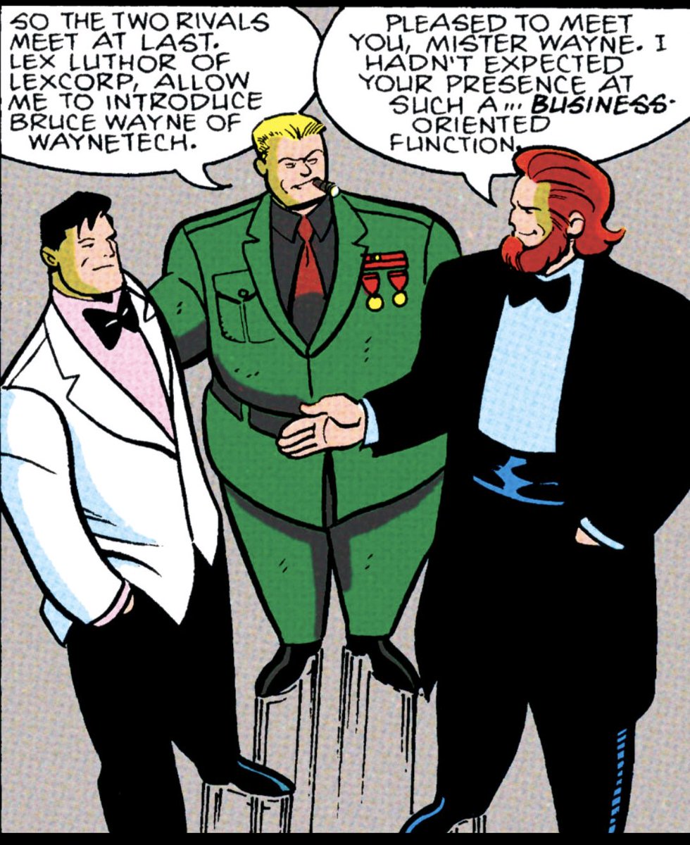 I love that 90s long haired Superman and ginger Amish beard Lex both appeared in the Batman Adventures comic. It makes me wish we had gotten B:tAS figures for both of them