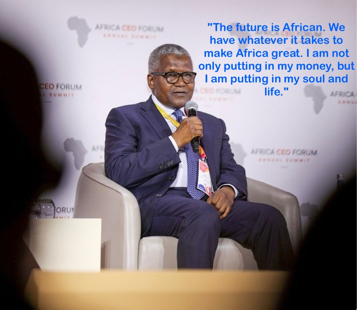 'We have whatever it takes to make Africa great.' Mr. Aliko Dangote 
#ACF2024
#AfricaWeWant