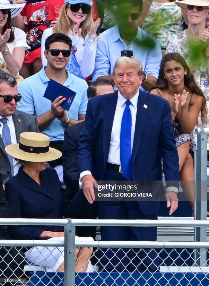 Crooked Judge Merchan tried to me this beautiful moment of my son, Barron, graduating away from me… congratulations Barron on getting your high school diploma! Me and Melania are so proud of you! ❤️