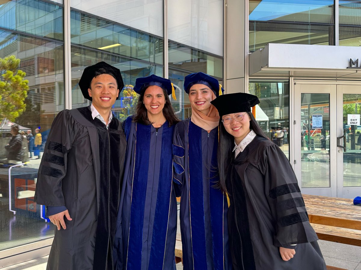 Congratulations to Drs. Zhizhi Kong, Kandi (Ted) Zhang, Madeline Van Winkle, and Samra Husremović who received their PhDs this week! Very proud and excited to see all you will do in the years to come.