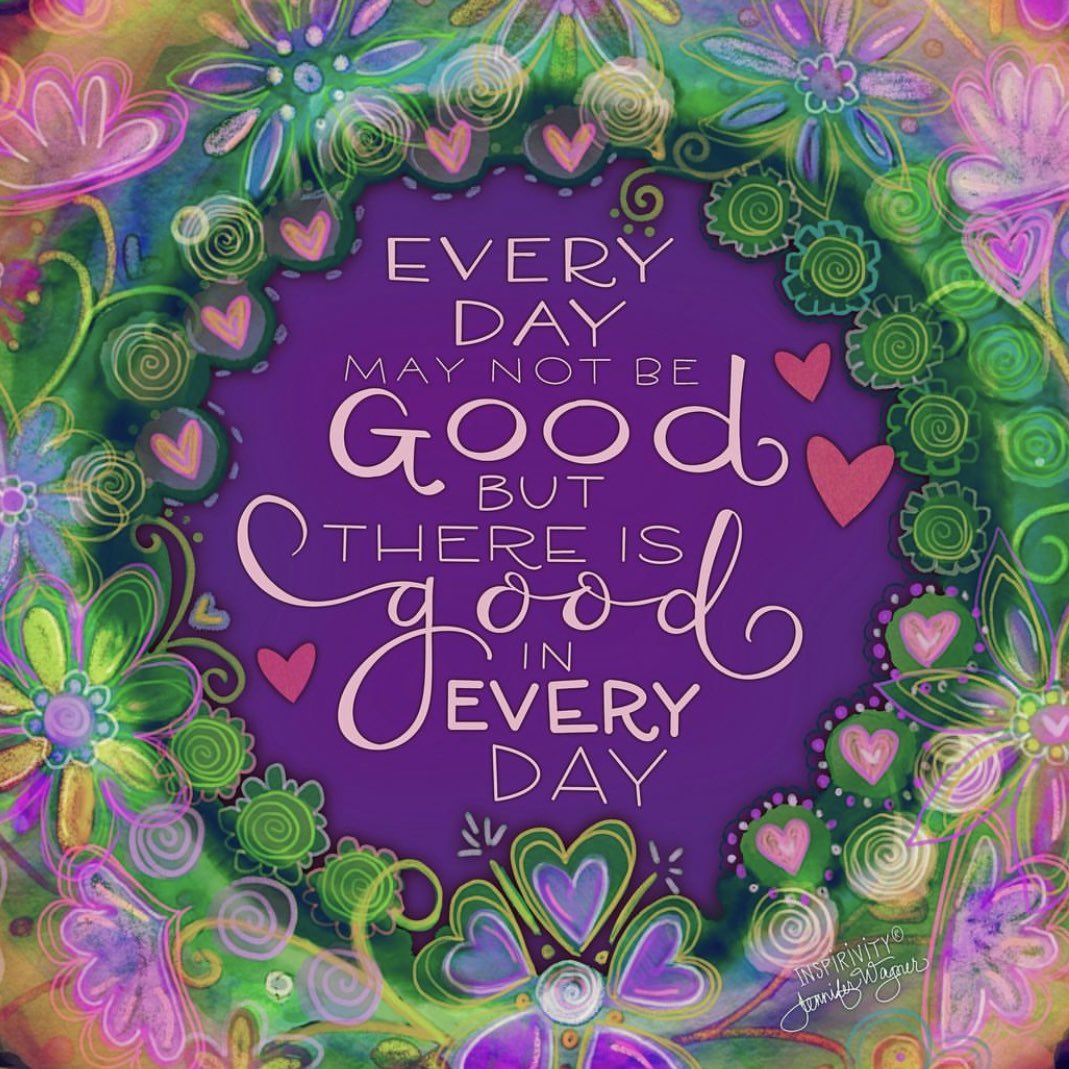 Every day may not be good, but there is something good in every day Image: instagram.com/inspirivity