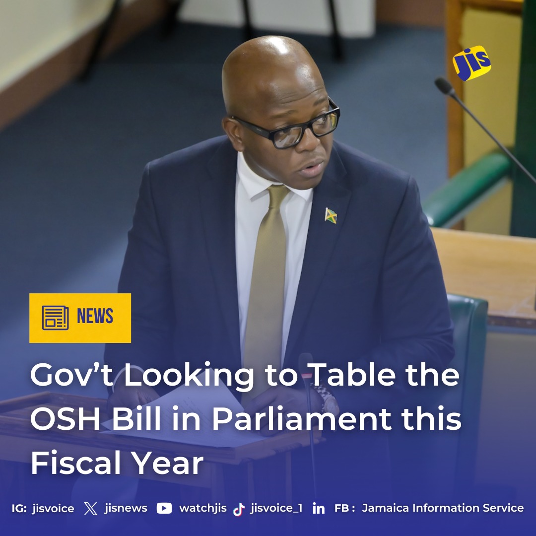 The Ministry of Labour and Social Security is looking to table the Occupational Safety and Health (OSH) Bill in Parliament before the end of the fiscal year. The Bill is intended to repeal the Factories Act (1943), which is limited in scope and excludes vital industries and