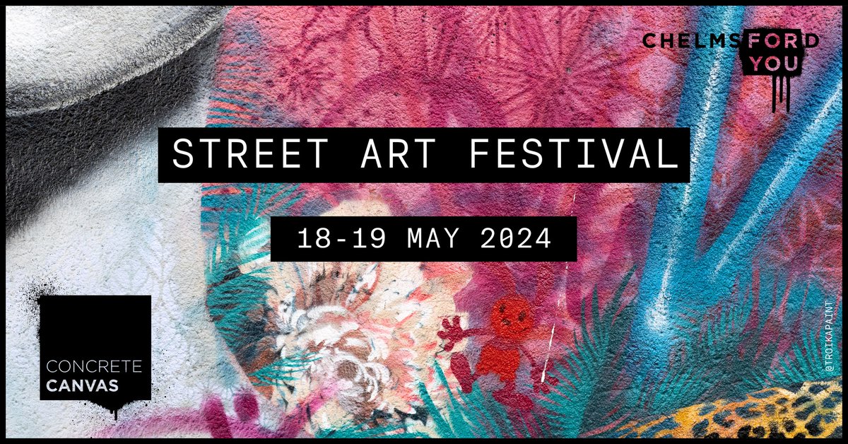 On tomorrows show <a href="/ChelmsfordCR/">CCR Online & 104.4FM</a> join George and the team for more great music and conversation.
We also celebrate the <a href="/ChelmsForYou/">Chelmsford For You</a> Concrete Canvas festival as we hear from Event Guide Guests Ryan and local artist Amy.
Tune in from 8am!!