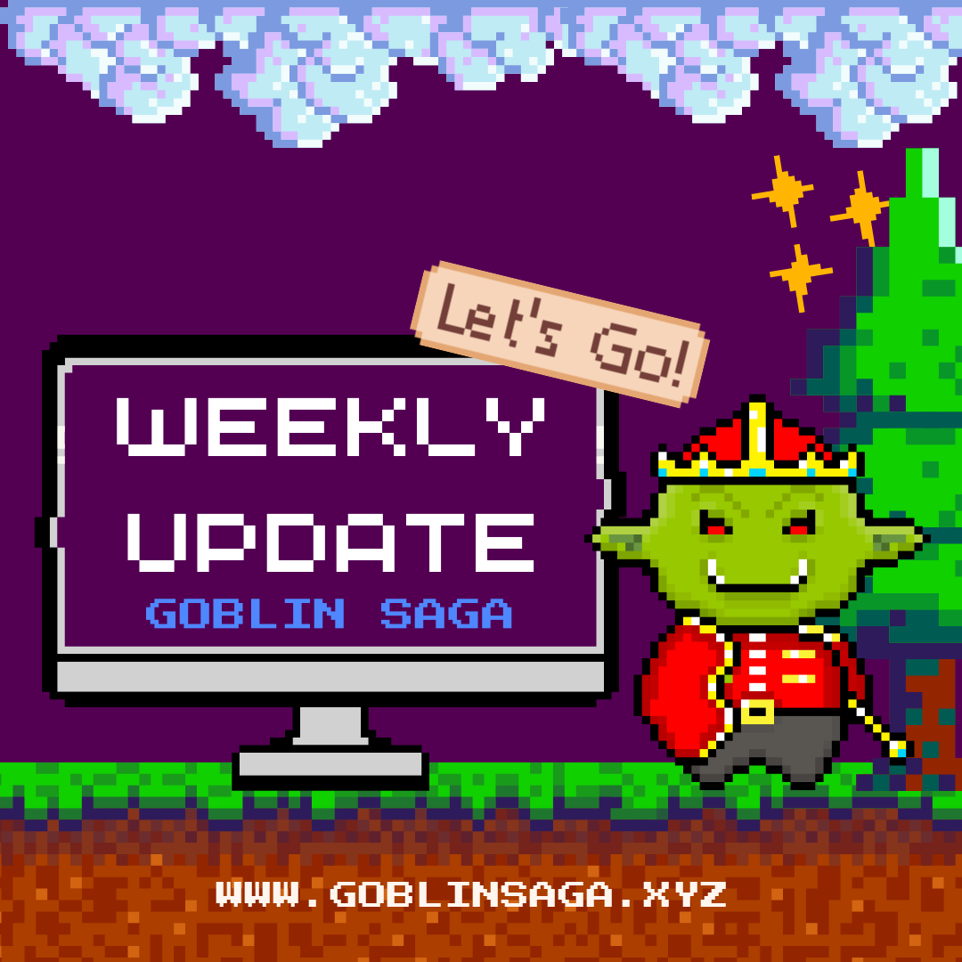 #GoblinSagaNFTs is breaking the #web3🚀
🟢Mint: goblinsaga.xyz
🎮Mining: mining.goblinsaga.xyz

Weekly updates:
✅+85% of 1st phase has been claimed
✅+7.7K Matic traded on #Rarible market
✅+84% of NFTs Mining
✅+19M $xGSA Mined
✅+32M $GSA Staked
✅+3.7k Items Minted