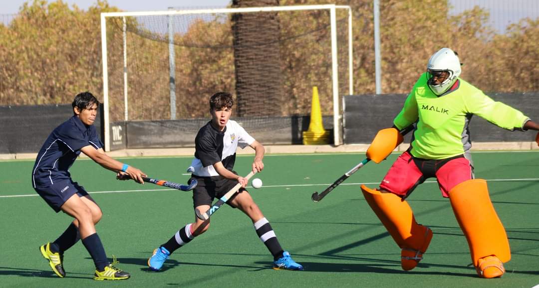 The teams playing in hockey tournaments have all had a good  opening day