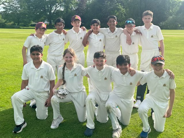 The U13 Cricket squad have made it to the quarter final of the @iapsuksport competition! A nail biting win over @TheElmsSchool with it going down to the last ball of the match! #cslsport