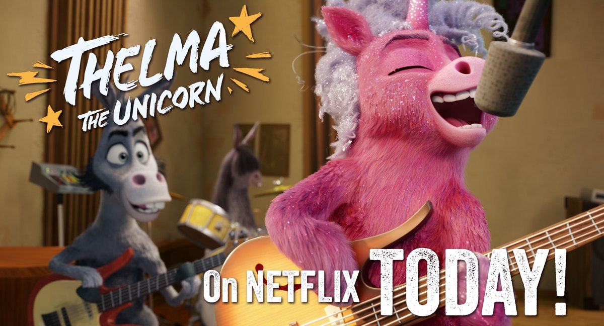🔥🔥🔥TODAY TODAY TODAY🔥🔥🔥

Thelma the Unicorn is streaming NOW on Netflix!

I'll write more later but for now I hope you love this Unicorn as much as I do!

@NetflixTudum @netflix #animation @animatedmovie #musical #singer #feelgood #film #movienews