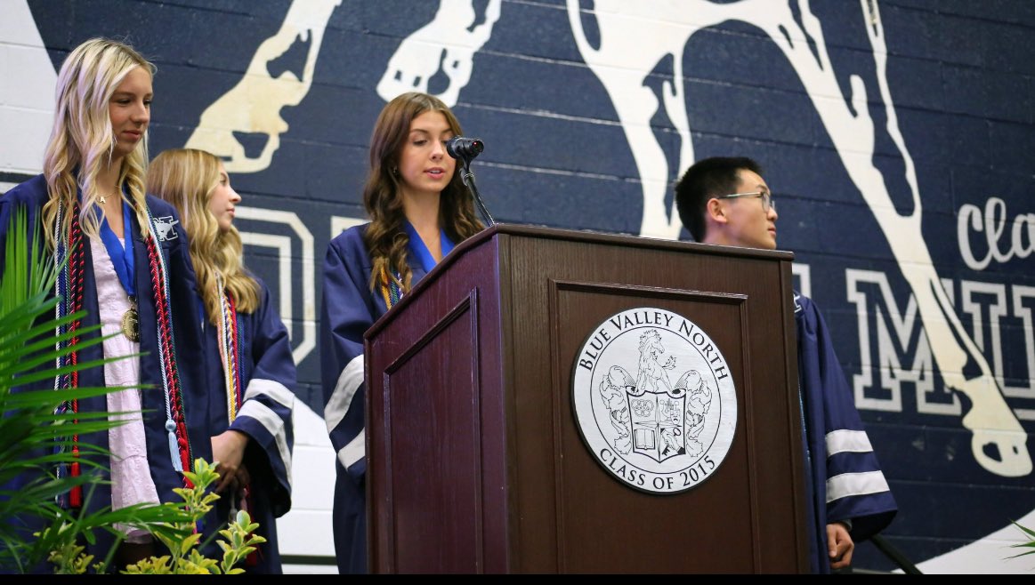 Blue Valley CAPS Teacher Ed (@wevegotclass) on Twitter photo <a href="/wevegotclass/">Blue Valley CAPS Teacher Ed</a> senior Abby was selected to give a speech at BVN class day! Proud of you, Abby! <a href="/wevegotclass/">Blue Valley CAPS Teacher Ed</a> senior Abby was selected to give a speech at BVN class day! Proud of you, Abby!