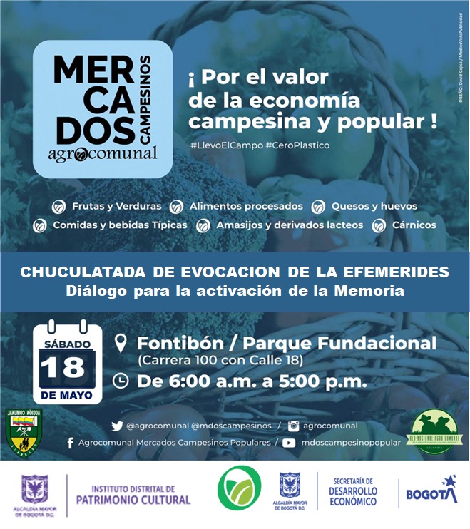 mdoscampesinos's tweet photo. Acompañe Seguimos en a defensa de la economía campesina  #Mayo2024

Sábado 18:  Fontibón -Parque Fundacional
                         Kennedy -Floralia 
Domingo 19: Fontibón - Centenario

#QuienLoSiembraQuienLoVende #ElDeVerdad https://t.co/Gf1GL16a6D