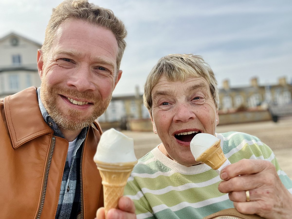 Some rely on expensive face creams — for Mum, it’s her daily cornet🍦 #Lowestoft