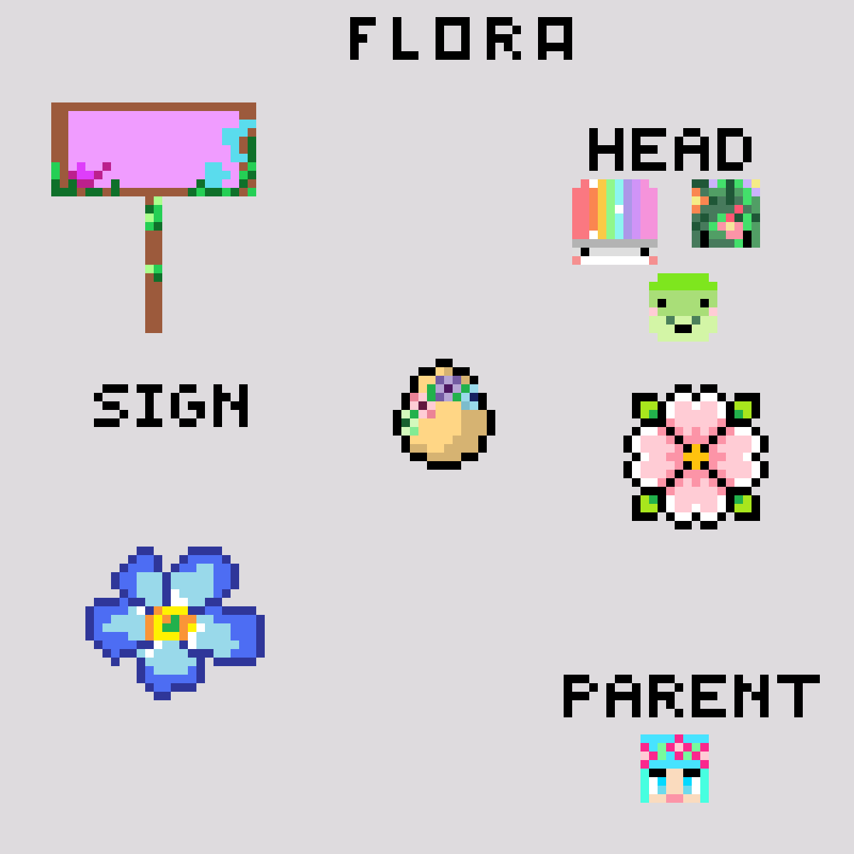 I decided to post and talk about my eggs ocs. I will post little doodle, some models and a little bit about their storie. For now, I present to you Flora.
#eggfanart