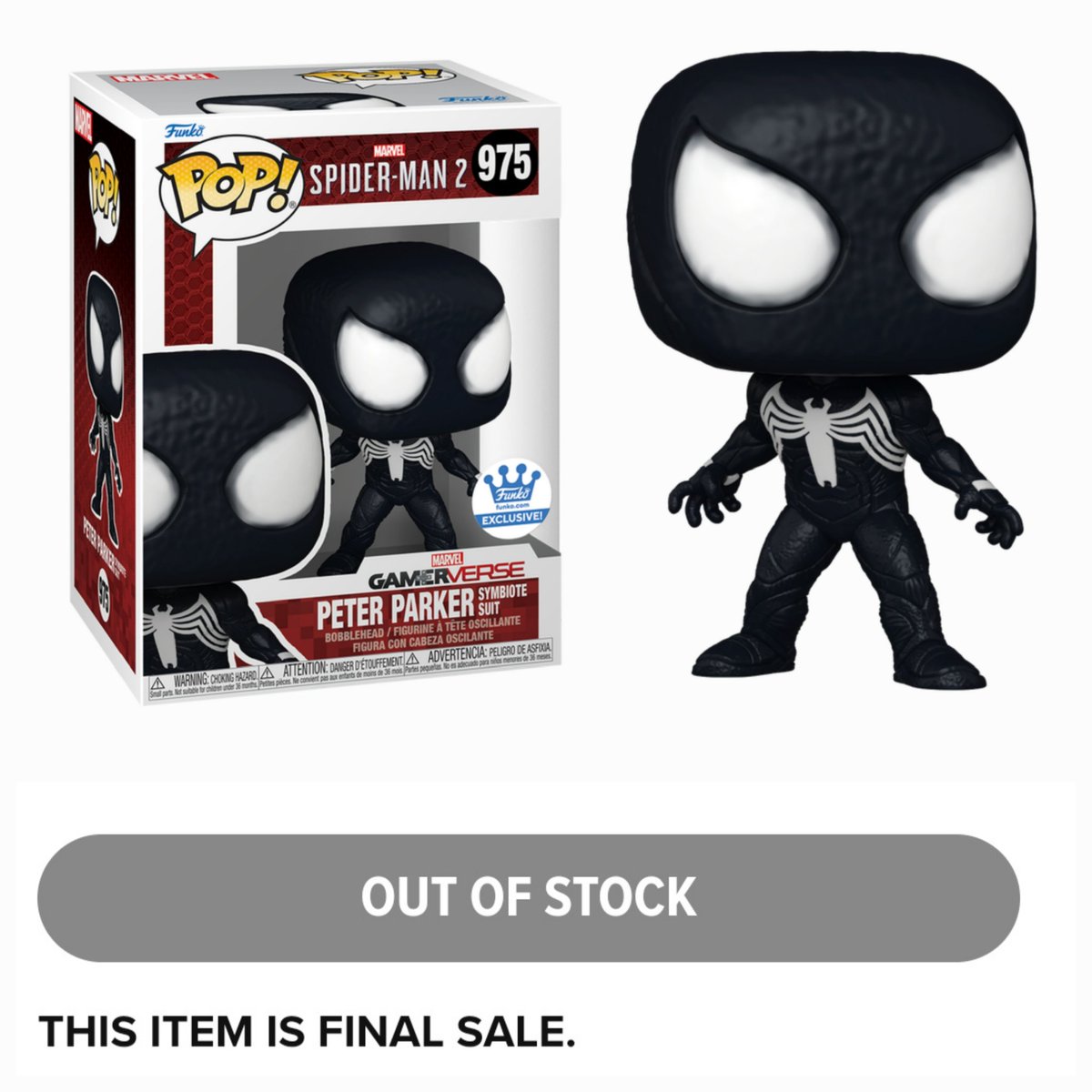 Spider-Man has sold out but us going in and out of stock, keep refreshing if you missed it!

Did you get one?
-
#funko #funkopop #funkopopcollection #funkopops #funkocollector #anime #manga #funkofamily #skittlerampage 
#Spiderman #venom #symbiote #Marvel #Spiderman2