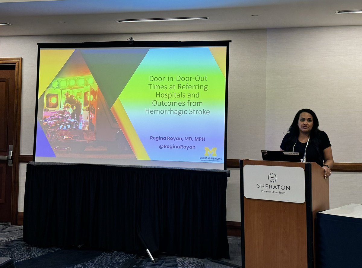 Brian Stamm, MD MSc (@brainstamm) on Twitter photo Great talk by <a href="/ReginaRoyan/">Regina Royan, MD MPH</a> at the Society for Academic Emergency Medicine <a href="/SAEMonline/">SAEM</a> on our study: “Door-in-Door-Out Times at Referring Hospitals and Outcomes from Hemorrhagic Stroke.” <a href="/sheth_kevin/">Kevin Sheth</a> <a href="/willmeurer/">Will Meurer</a> <a href="/brianmacgrory/">Brian Mac Grory</a> <a href="/stuffbhlikes/">Brooke Alhanti, PhD, MPH</a> <a href="/UMichiganEM/">UMich EM Residency</a> <a href="/umichCVC/">U-M Health Frankel CVC</a> <a href="/UMneurosciences/">UMichNeurosciences</a> Great talk by <a href="/ReginaRoyan/">Regina Royan, MD MPH</a> at the Society for Academic Emergency Medicine <a href="/SAEMonline/">SAEM</a> on our study: “Door-in-Door-Out Times at Referring Hospitals and Outcomes from Hemorrhagic Stroke.” <a href="/sheth_kevin/">Kevin Sheth</a> <a href="/willmeurer/">Will Meurer</a> <a href="/brianmacgrory/">Brian Mac Grory</a> <a href="/stuffbhlikes/">Brooke Alhanti, PhD, MPH</a> <a href="/UMichiganEM/">UMich EM Residency</a> <a href="/umichCVC/">U-M Health Frankel CVC</a> <a href="/UMneurosciences/">UMichNeurosciences</a>