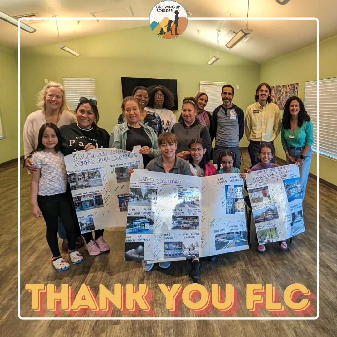We had a fantastic time engaging with the Family Learning Center community for the 30th Street Improvement Project! Our Growing Up Boulder team joined kids, caregivers, and neighbors for a discussion on how to make 30th Street safer and more comfortable for everyone.