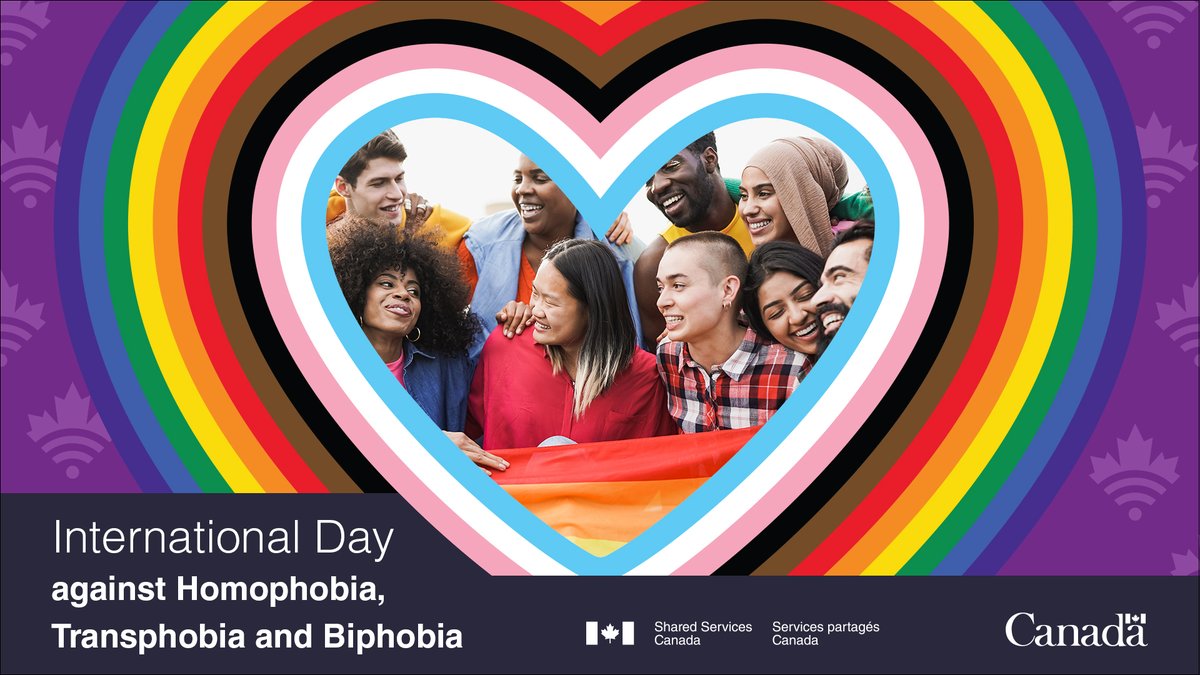 On International Day Against Homophobia, Transphobia and Biphobia, let’s remember that there’s always more work to be done in support of #2SLGBTQI+ communities. Let’s create inclusive spaces in our department and across the #GC.