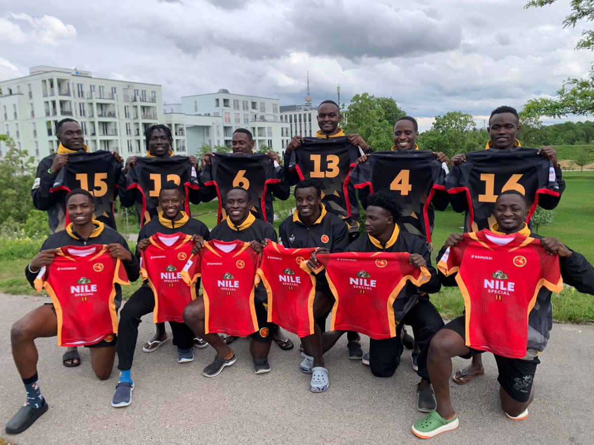 Uganda_Sevens's tweet image. Rugby Cranes 7&apos;s Jersey hand over Ceremony Munich, Germany.

#SupportRugbyCranes7s