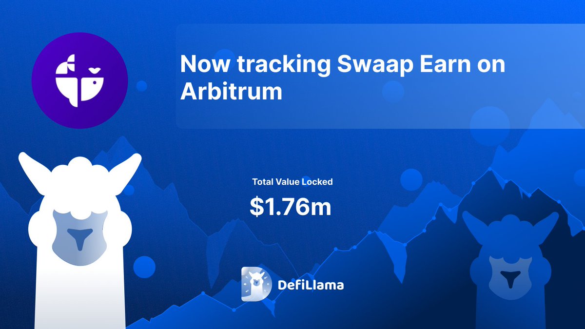 Now tracking @SwaapFinance Earn on @arbitrum Swaap Earn boosts any asset or yield with market-making revenue streams