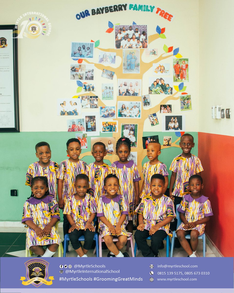myrtleschools's tweet photo. How our nursery pupils celebrated the 2024 International Day of Families. They engaged in an exciting project of constructing family trees. 

#MyrtleAt10 #MIS10thAnniversary #myrtleinternationalschool #myrtleschools #myrtleyenagoa #groominggreatminds https://t.co/RiwJOyKZaq