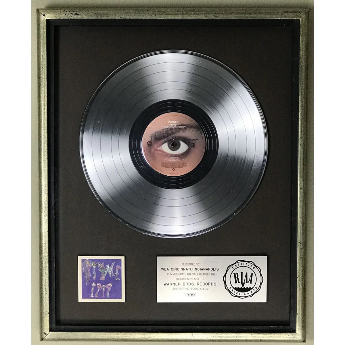 On this day in 1983, Prince's fifth studio album 1999 was certified platinum (1 million units sold) by the RIAA.  It would ultimately sell more than 4 million copies.