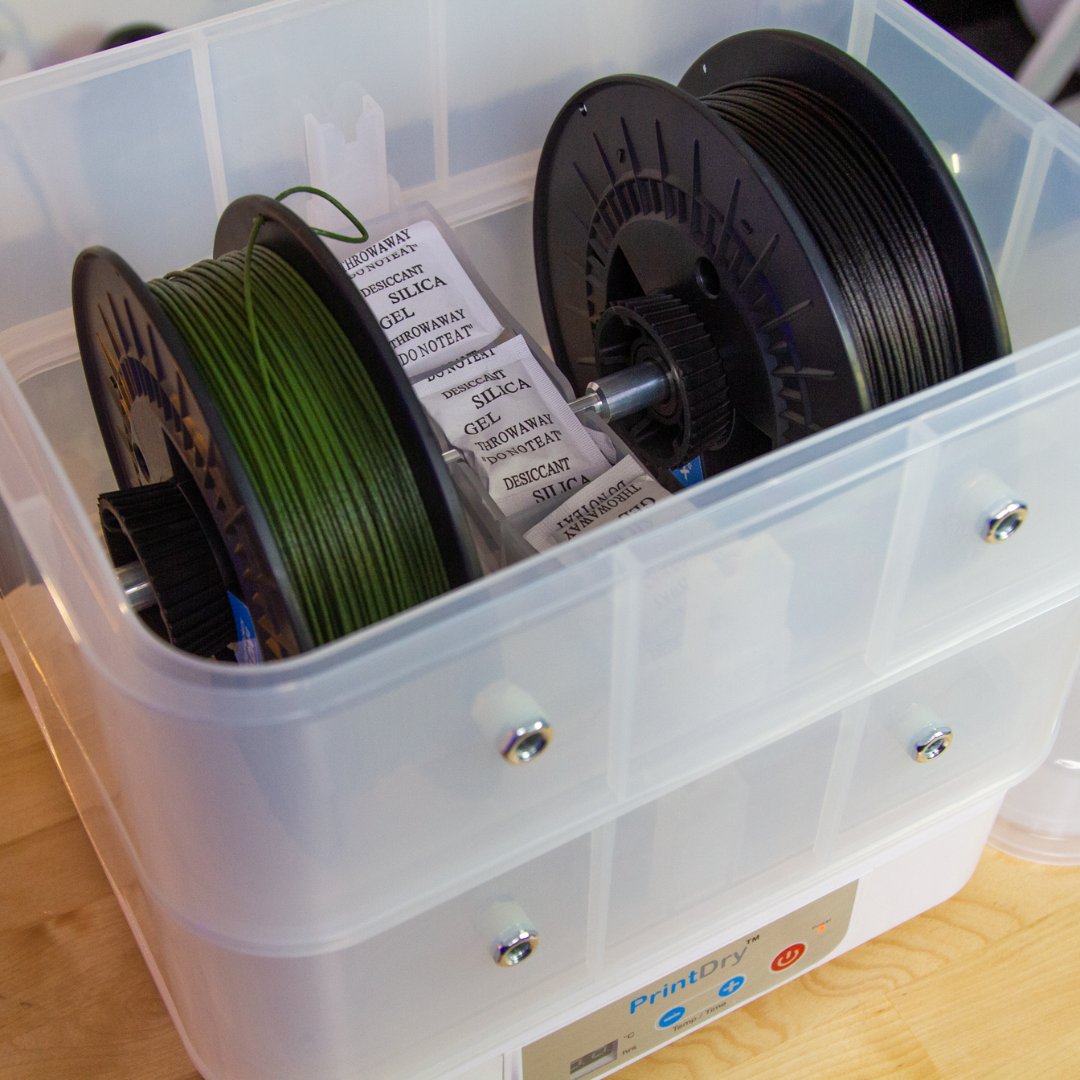 MatterHackers's tweet image. The #PrintDry #FilamentDryer keeps your #filament in perfect condition, eliminating defects and wasted material. User-friendly and versatile, it's a must-have for any #3DPrinting setup, ensuring professional-quality results.

matterhackers.com/r/v7EPK3

#MatterHackers