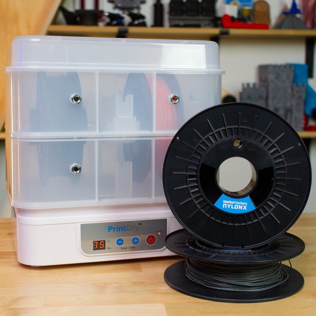 MatterHackers's tweet image. The #PrintDry #FilamentDryer keeps your #filament in perfect condition, eliminating defects and wasted material. User-friendly and versatile, it's a must-have for any #3DPrinting setup, ensuring professional-quality results.

matterhackers.com/r/v7EPK3

#MatterHackers