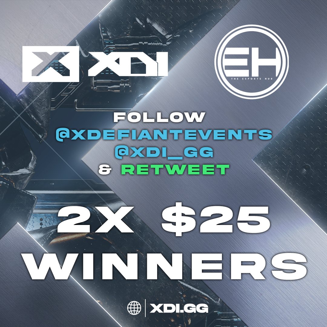 We're teaming up with @xDefiantEvents to give away $50 🥳🥳 Buy your favourite skin, battle pass, or any item just by making sure you do the following: Follow @xDefiantEvents Follow @XDI_gg Retweet this Best of luck! You have 24 hours 👇👇