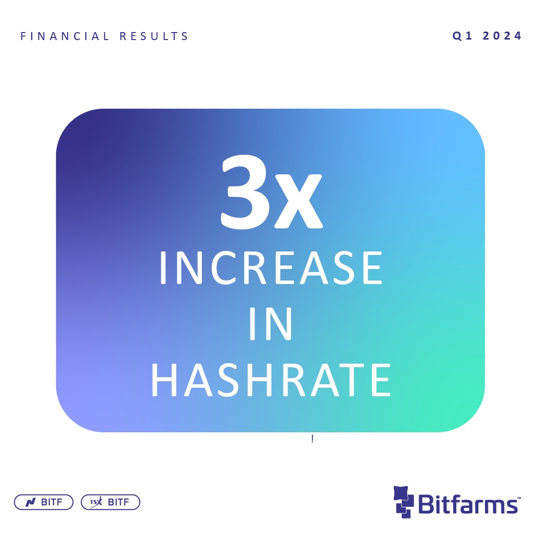 Executing the expansion and transformative fleet upgrade, #Bitfarms has realized notable efficiency gains and is progressing toward 2024 guidance of 21 EH/s and 21 w/TH, representing a 223% hashrate increase and 40% efficiency improvement. 

This would be the strongest growth and
