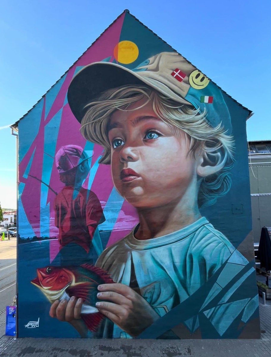 Vejle - Danimarca 
x Vejle Street Art Festival 2024
🎨 AMED - pseudonimo di Giuseppe De Martino - Street Art
📷 via artist