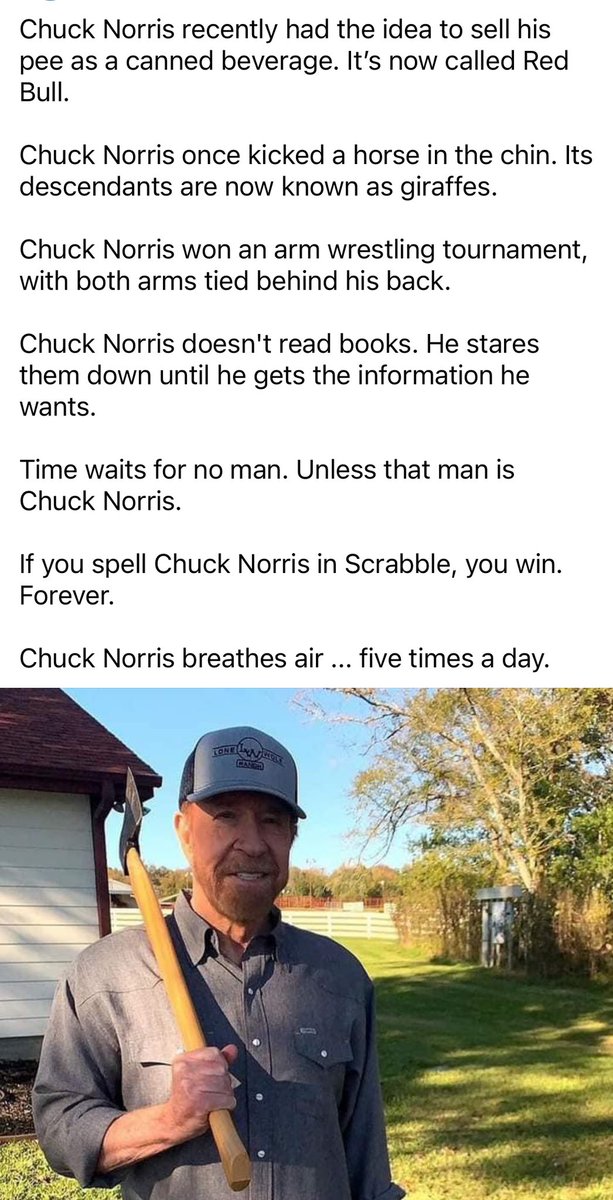 Facts about @chucknorris