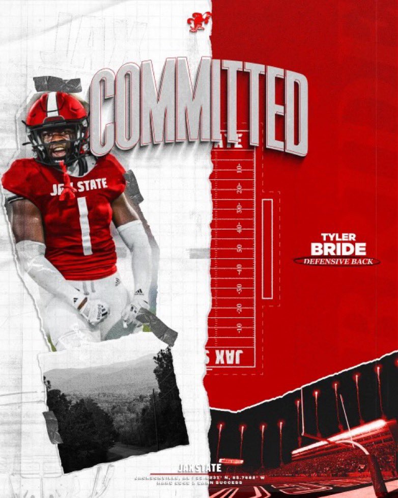 Breaking 🚨: Former Minnesota DB Tyler Bride has committed to Jacksonville State, he tells me 

Bride is a former 3 ⭐️ CB, who started his collegiate career with Georgia Southern before finishing with Minnesota. This is a big time commitment for head coach Rich Rodriguez and his
