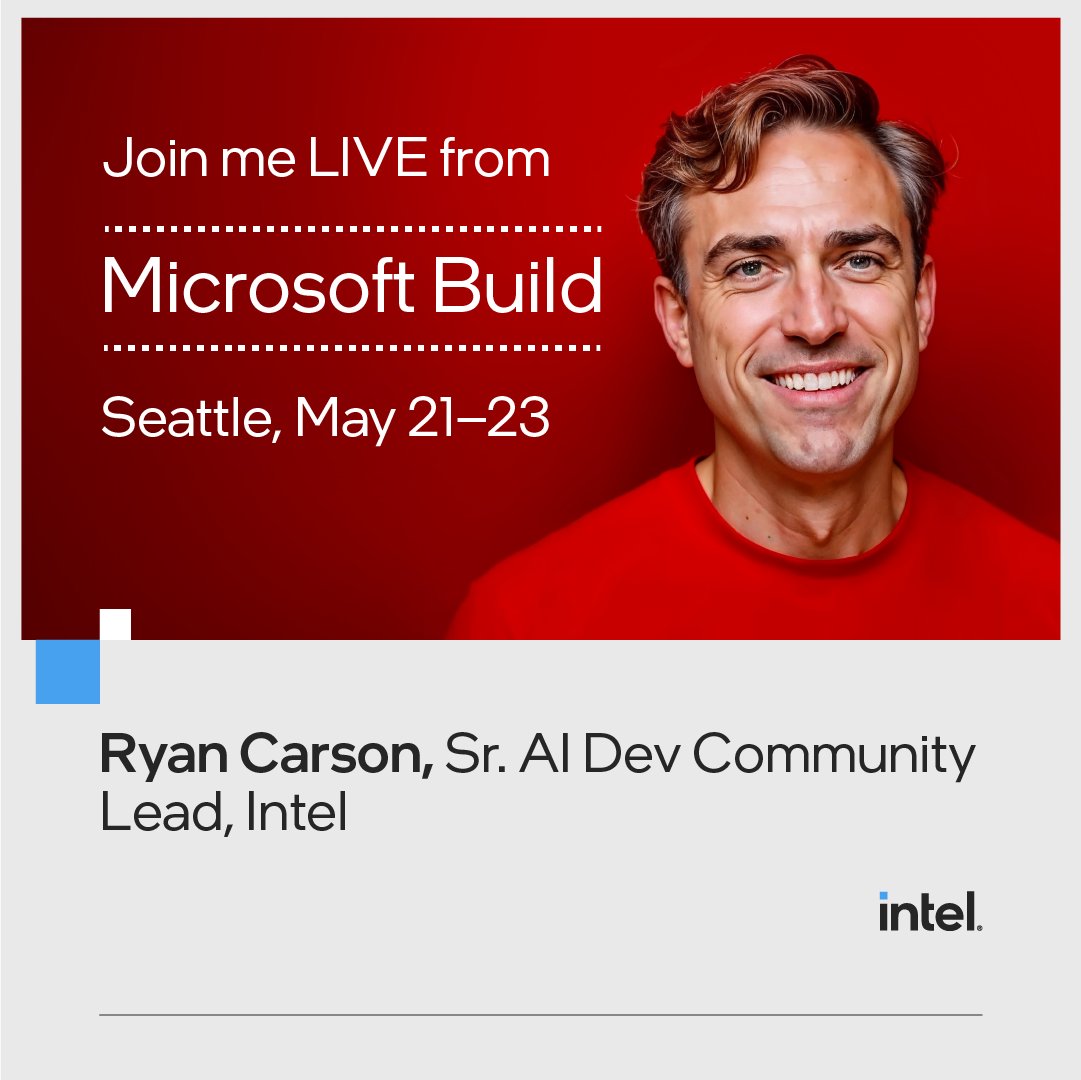 Can’t attend #MSBuild? @ryancarson will be sharing live updates from the event. Follow along for interviews and real-time coverage.