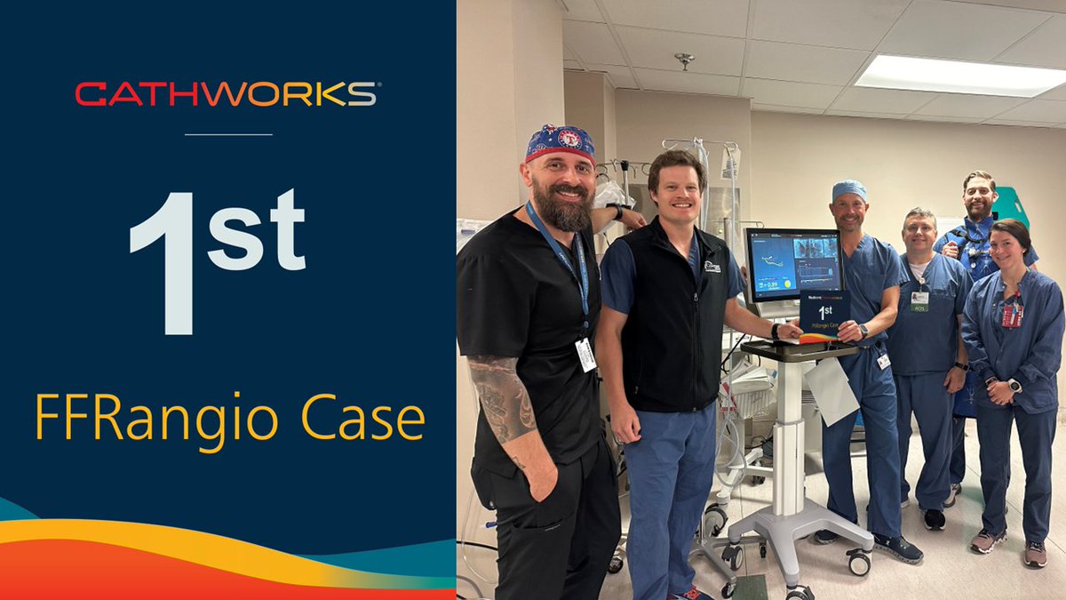 Congratulations to Dr. Joshua Todd, and the entire team at Fort Sanders Regional Medical Center for performing their first #FFRangio case, and the first in Tennessee! As @CathWorks and @MedtronicCRDN continue to transform how cardiovascular disease is diagnosed and treated,