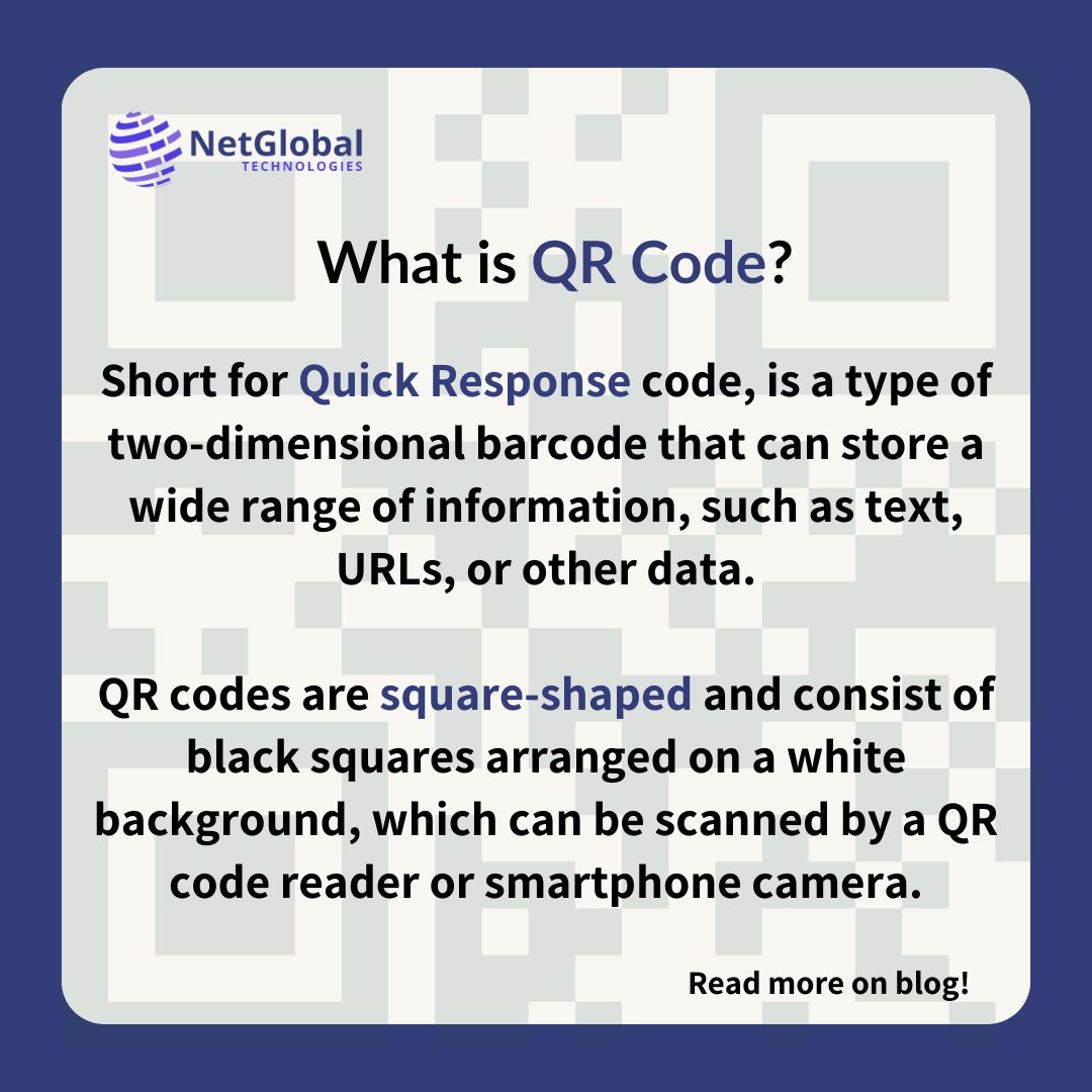 Read more on our blog!

#QRCode #NetGlobalTech #ITDevelopment #SoftwareDevelopment #ITServices #DigitalAgency #TechnologyTrends #NetGlobalTechnologies #Explore #instagram #instadaily #instagood #relatable #relatablequotes #explore #explorepage #fyp #workhumor #corporatehumor