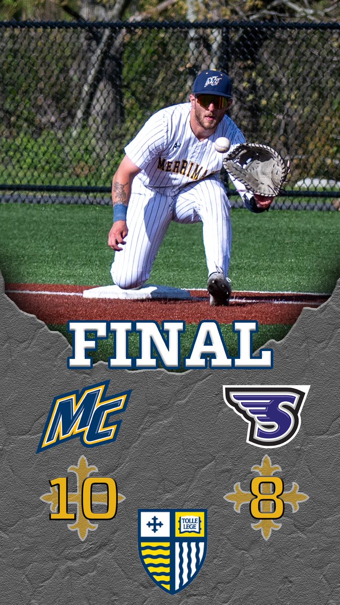 WARRIORS WIN!!!🛡️🛡️🛡️

There quite literally no phrase to explain just how hot the boys are. Merrimack improves to 16-3 in their last 19 games with a come from behind effort today versus Stonehill to capture yet another NEC series win.

#GoMack