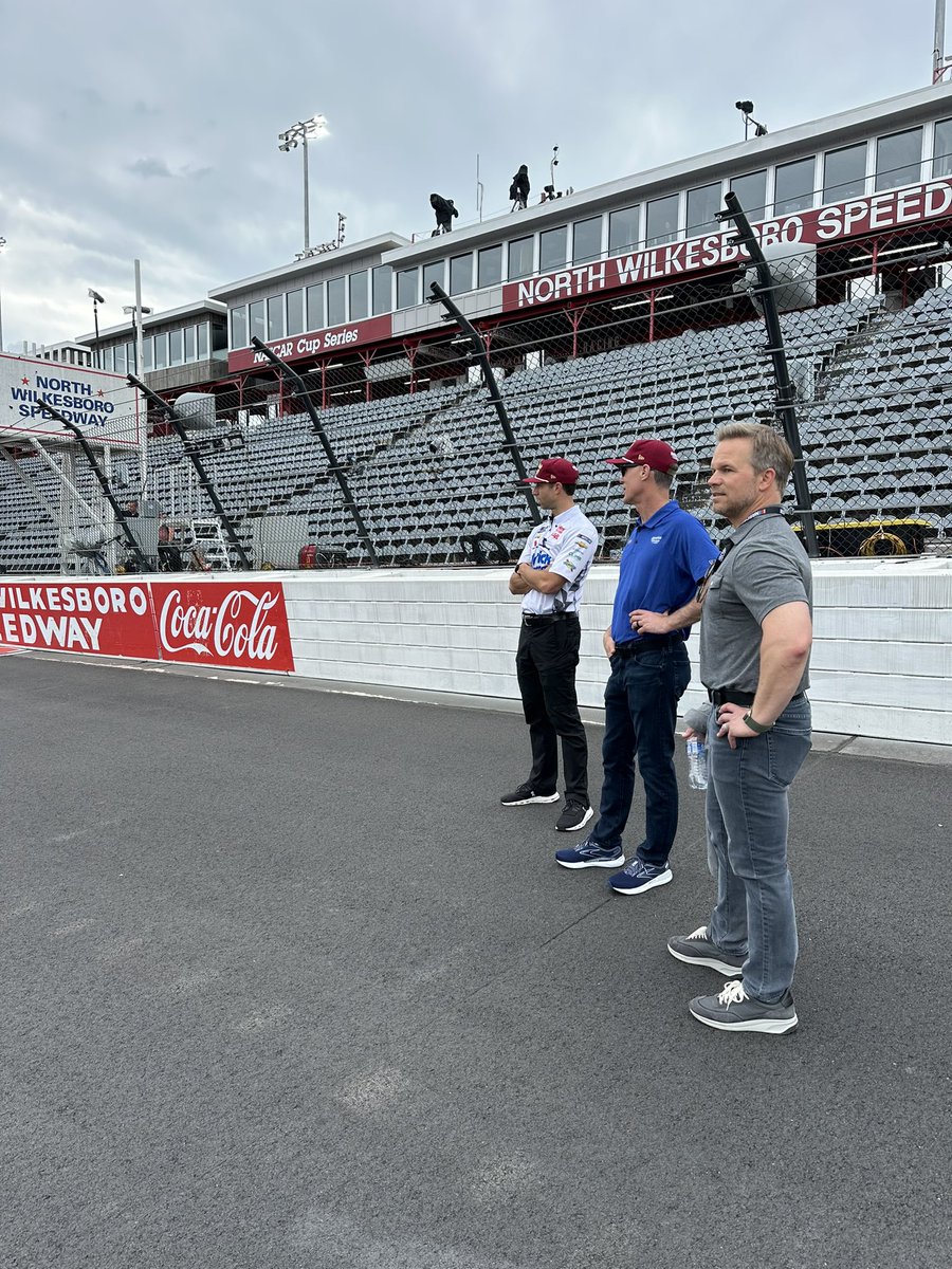 Starting our day off with track walk at @NWBSpeedway. Looking forward to getting behind the wheel of the no. 5 HendrickCars.com Camaro soon 😁