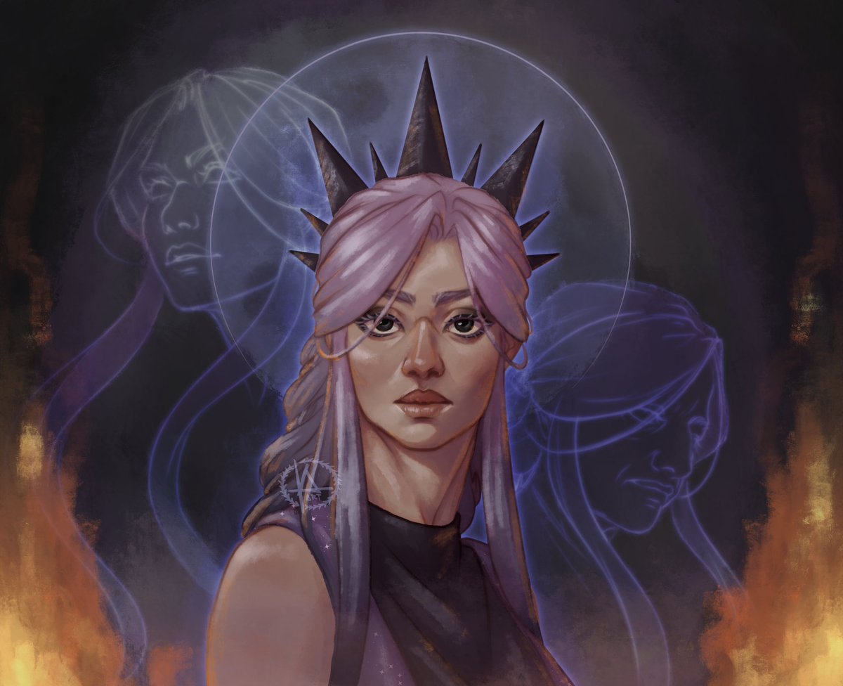 HEKÁTĒ. The triple goddess &amp; mother of witches✨🔮
.
.
#GreekMythology #Hekate #witch #characterdesign #illustration